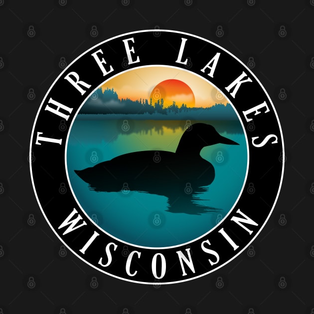 Three Lakes Wisconsin Loon by BirdsEyeWorks