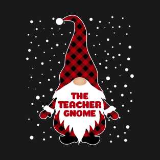 The Teacher Gnome Matching Family Christmas Pajama T-Shirt