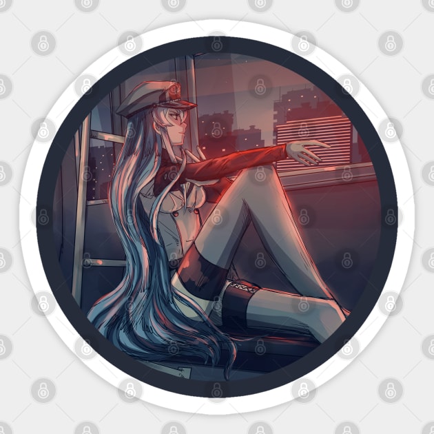 Esdeath Akame Ga Kill Sticker - Esdeath Akame Ga Kill - Discover