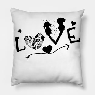 valentines day by chakibium Pillow