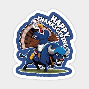 Buffalo Mafia Turkey Happy Thanksgiving Magnet