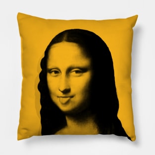 Monya Mona Lisa Sticking Tongue Pillow