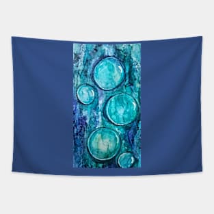 Blue Water Abstract Tapestry