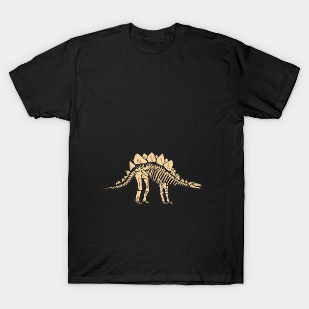 Discover Stegosaurus Dinosaur T-shirt, Spikey Dino Tee, Skeleton Tshirt