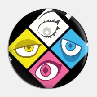 Diamond Eyes Pin