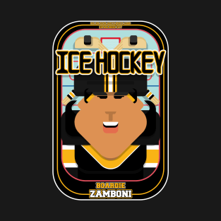 Ice Hockey Black and Yellow - Boardie Zamboni - Indie version T-Shirt