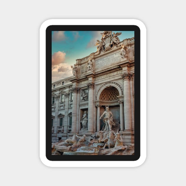 Trevi Fountain Rome (Fontana di Trevi) Magnet by stuartchard