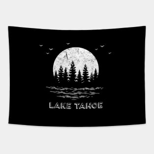 Lake Tahoe Trees Family Vacation Outdoor Nature Tapestry