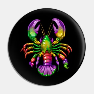 Mardi Gras Cajun Crawfish / Lobster Pin