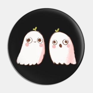 Cute Ghosts illustration Pin