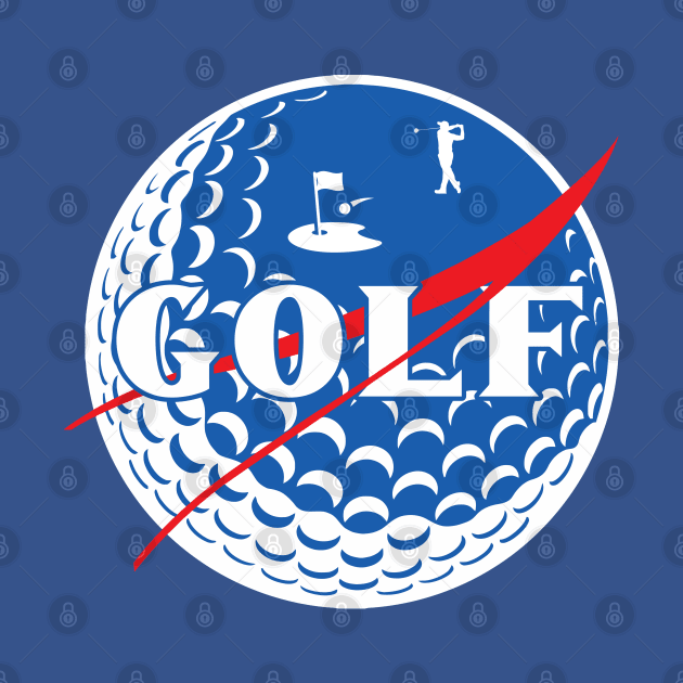 NASA Golf Parody Graphic Design by darklordpug