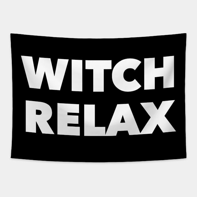 Witch Relax Halloween October TV Series Tapestry by Ichaku