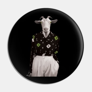 Socially Awkward Goat Lady Pin