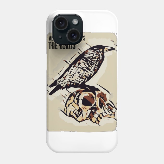 The Birds movie by Alfred Hitchcock / Alternate movie poster / Custom fan art Phone Case by Naumovski