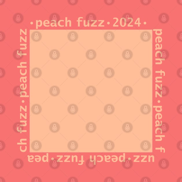 Peach Fuzz Color of the Year 2024 Swatch by ellenhenryart