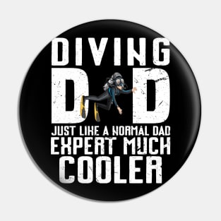 Diving Dad Gifts For Father Scuba Diving Men Fathers Day Pin