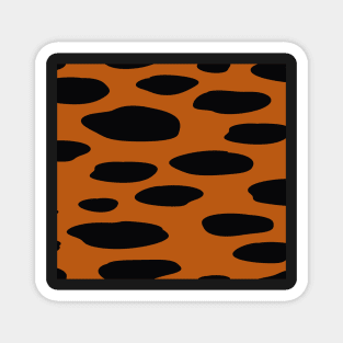 Orange tiger texture Magnet