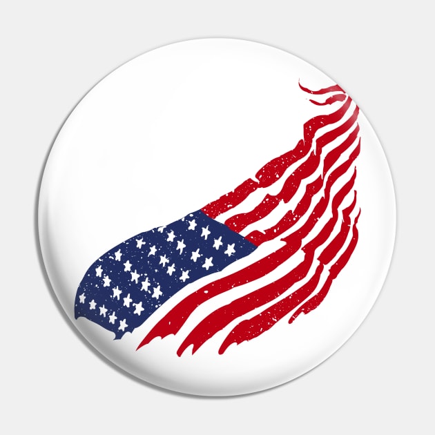 USA flag Pin by barmalisiRTB