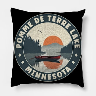 Pomme de Terre Lake Minnesota Sunset Pillow