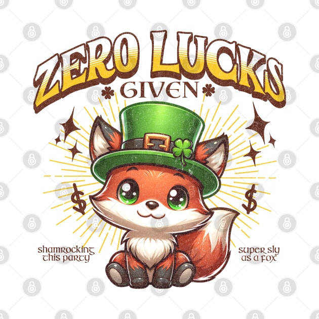 Zero Lucks Given St Patrick's Day by DetourShirts