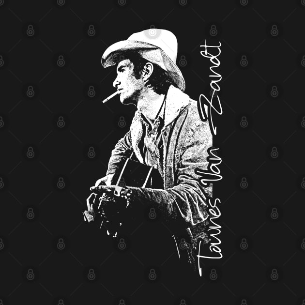 Townes Van Zandt // Retro Style Fan Design by DankFutura