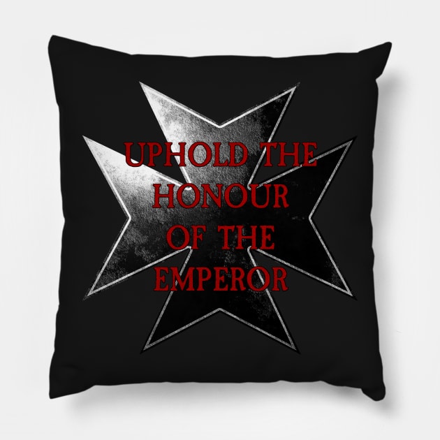 Templar Vow - Uphold the Honour of the Emperor! Pillow by Ragetroll