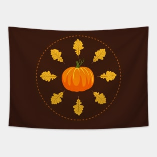 Cute Pumpkin Stamp Tapestry