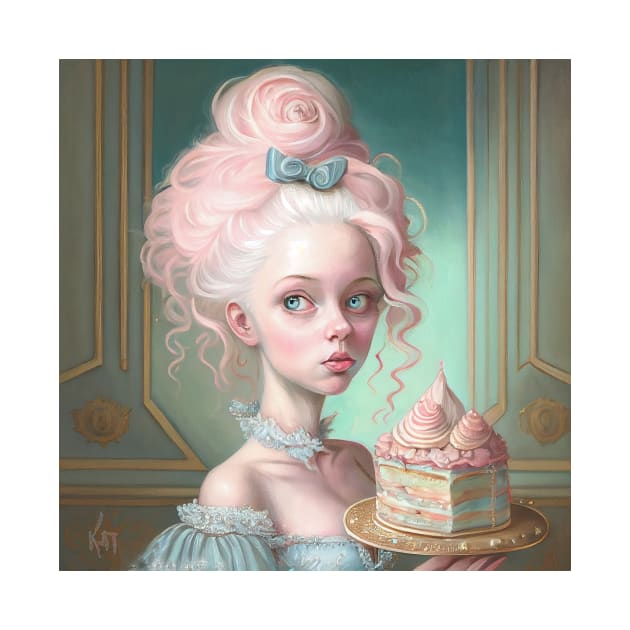 Marie Antoinette and the Pastel Cake by KimTurner