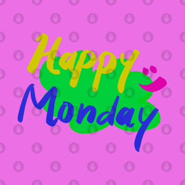 Typography “Happy Monday” by Wilda Khairunnisa