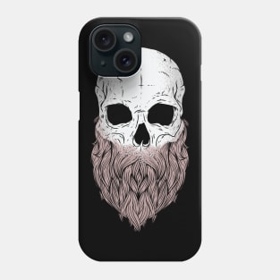 skull for dad with beards Phone Case