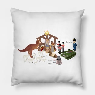 Mr Bean Nativity scene Pillow