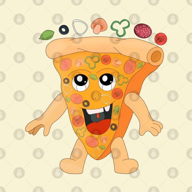 Happy Pizza Slice by DiegoCarvalho