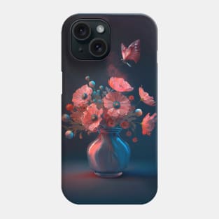 Beautiful flowers in a vase Phone Case