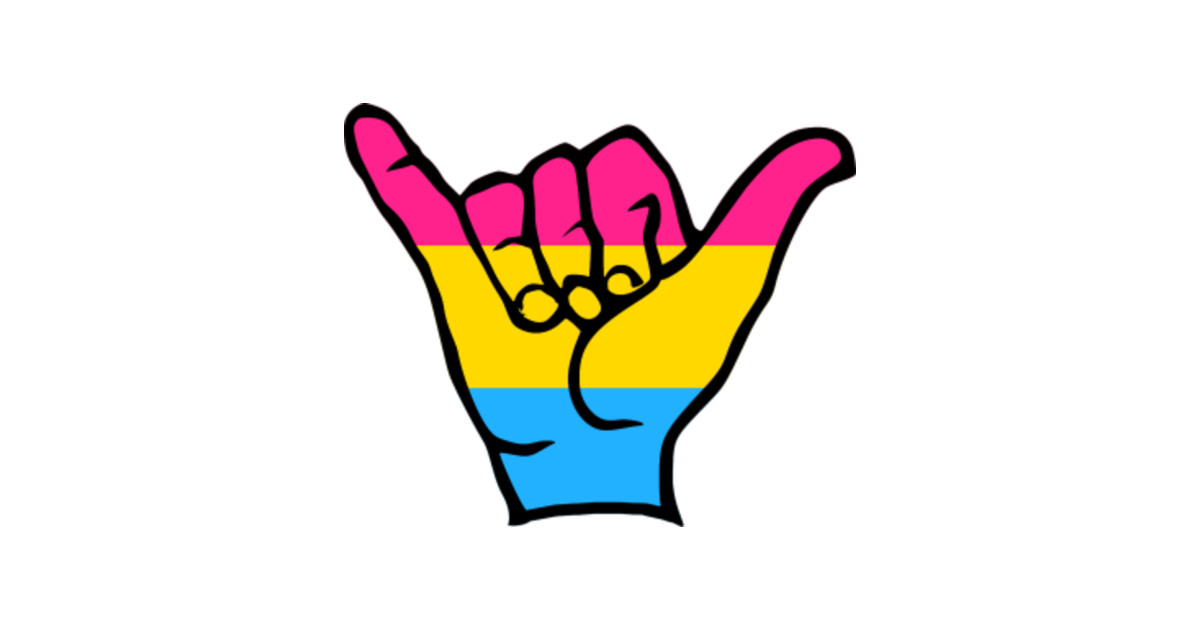 Shaka Pansexual Flag LGBT Pride - Pansexual Flag - Posters and Art