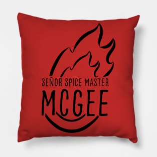 Senor Spice Master McGee-(Dark Version) Pillow