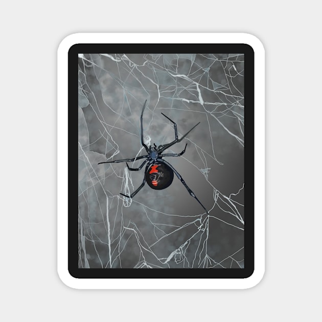 The Original Black Widow Magnet by laceylschmidt
