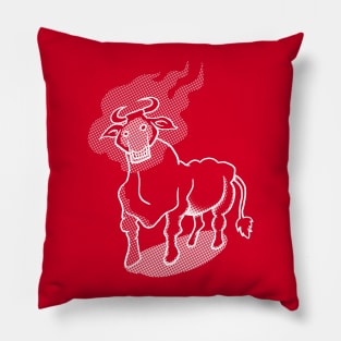 Black Snout Bull Pillow