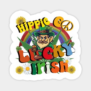 Hippie Go Lucky Irish 2 Magnet