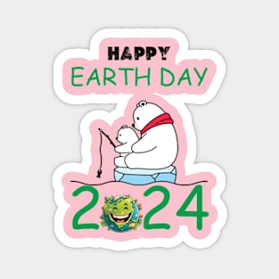 happy earth day 2024 gift april 22 Cute  Lover Magnet