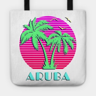 Aruba Palm Trees Sunset Tote