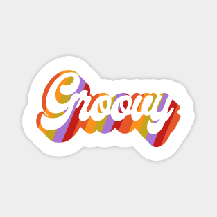 Groovy Text Magnet