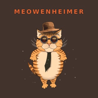 MEOWENHEIMER Parody Design T-Shirt