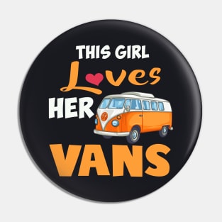 Girls Love Vans Pin