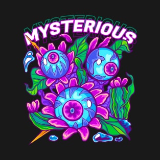 Mysterious Eyes and Cactus Flowers T-Shirt