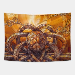 Celestial Art: Abstract Designs Tapestry