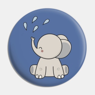 Kawaii Cute Happy Elephant Pin