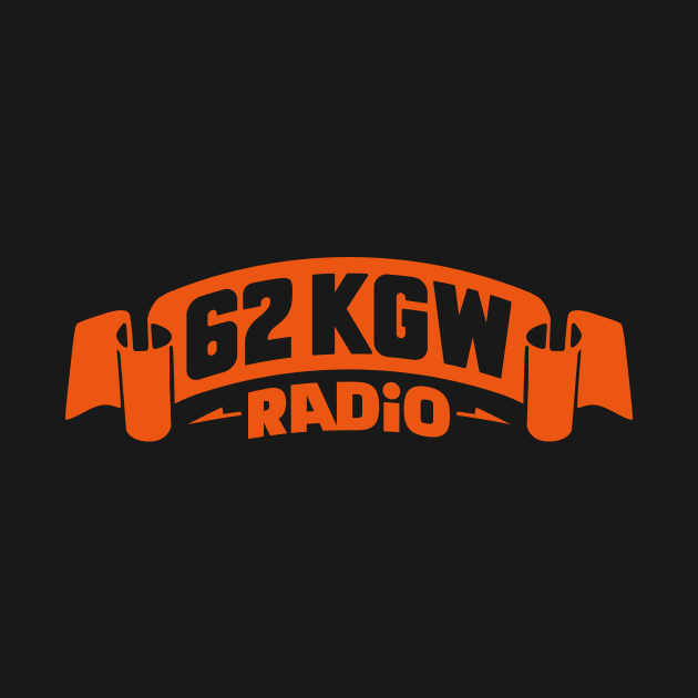 1975 - 62 KGW Radio (Orange on Black) by jepegdesign