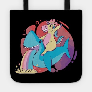 Shark rider horse Tote