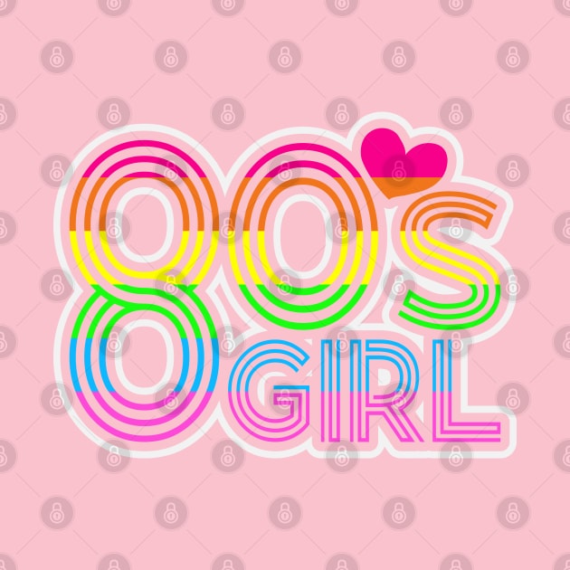 80s Girl Retro Vintage Style by Pop Cult Store