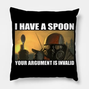 Gone With the Blastwave Spoon MEME version Pillow